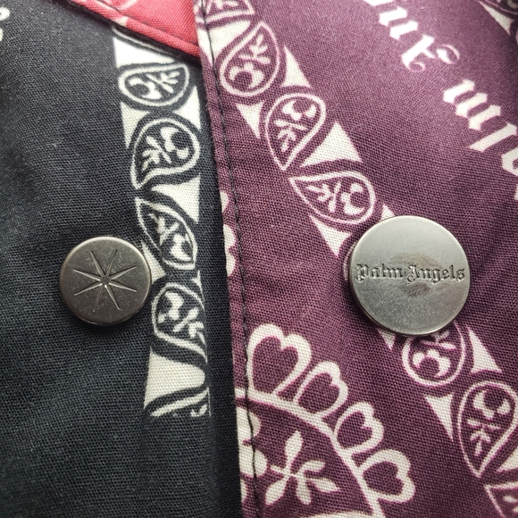 Palm Angels Sherpa Quilted Cotton Bandana Streetwear Y2K Retro sz XXL Unisex - Picture 14 of 17